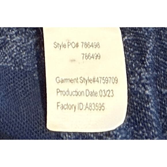 Maurices Blue Floral Peasant Top Size 3X Crochet Career Boho - Picture 11 of 12